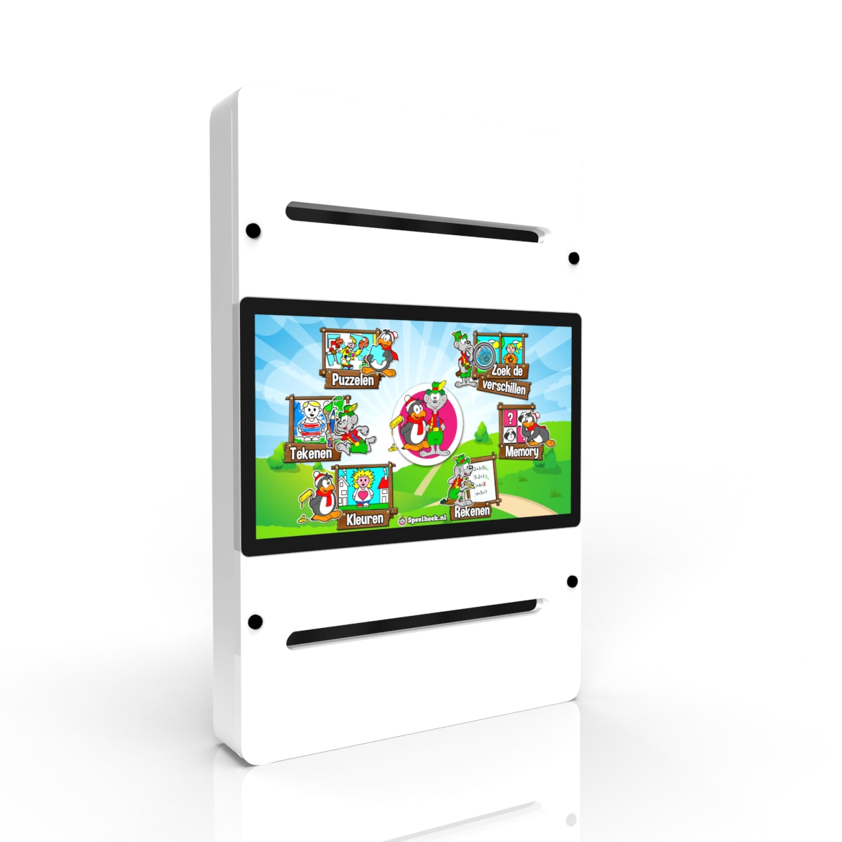 Wandmodel 185 V2 Fingerfun Touchscreen Kindertouchscreen Speelhoek Kinderhoek Kinderspeelhoek